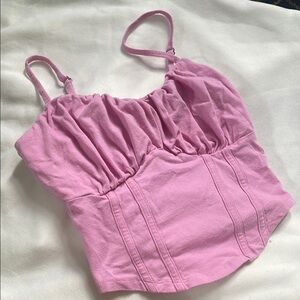 Hollister Pink Ruched Camisole Top